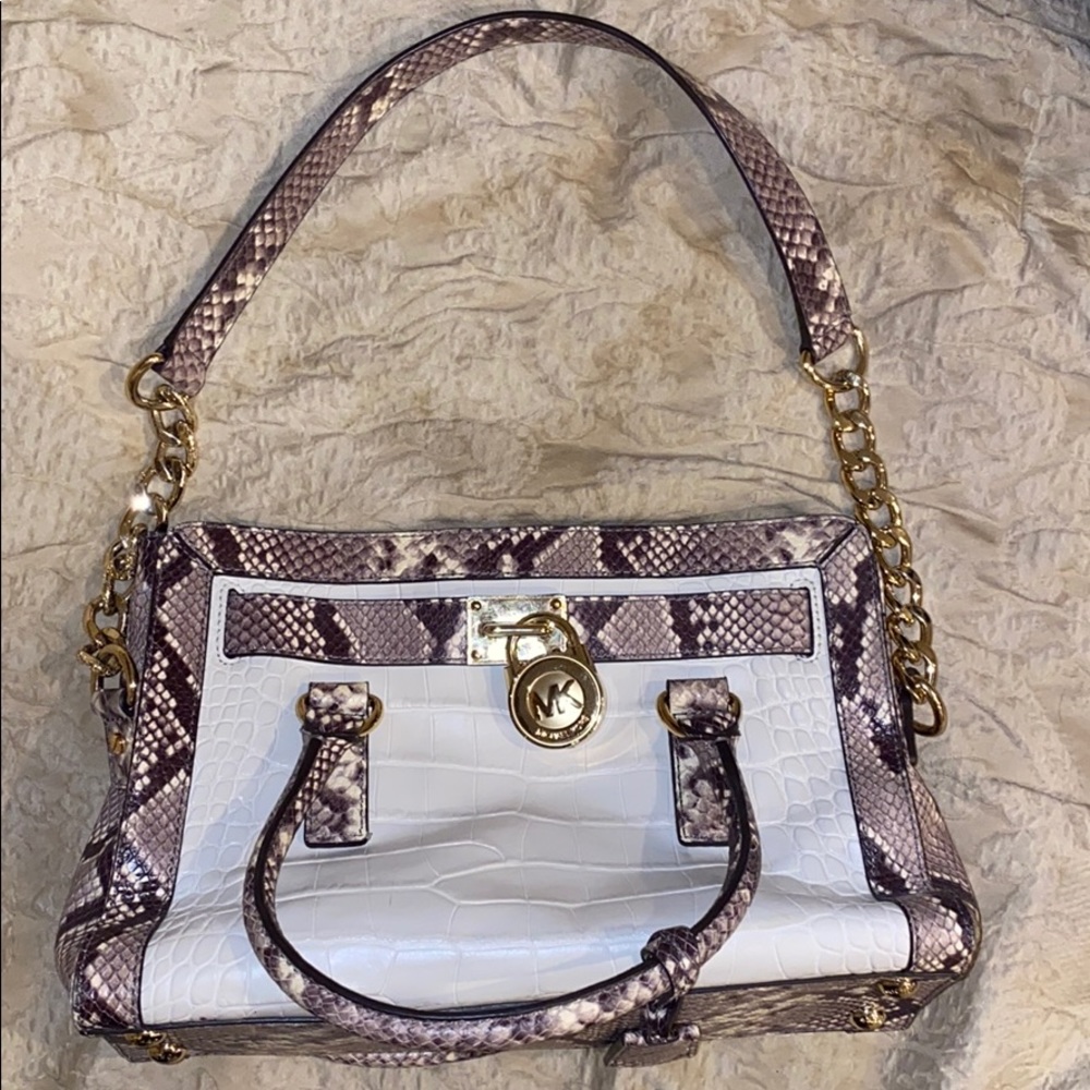 Michael kors snake skin bag